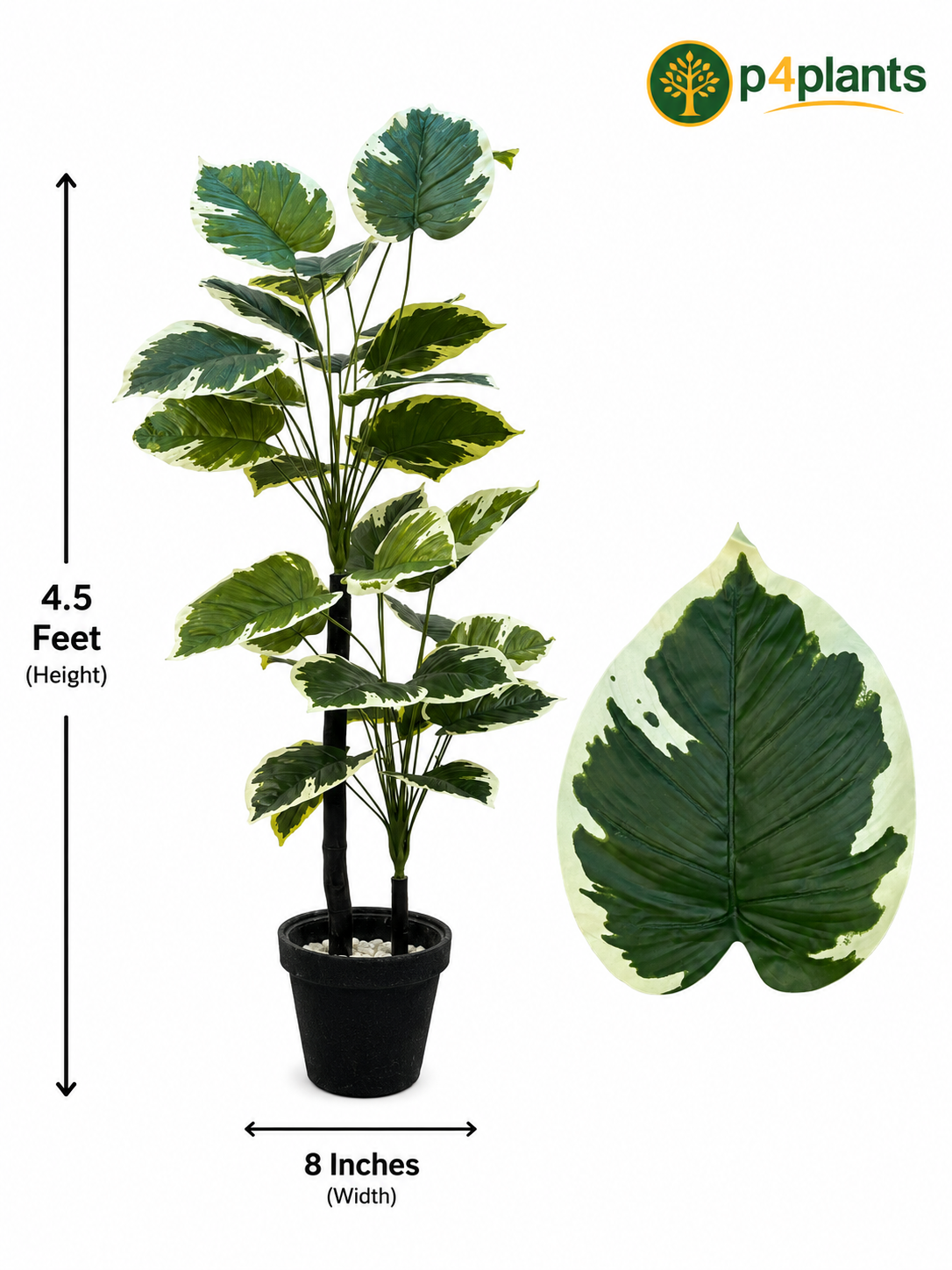 Artificial Variegated Monstera Plant