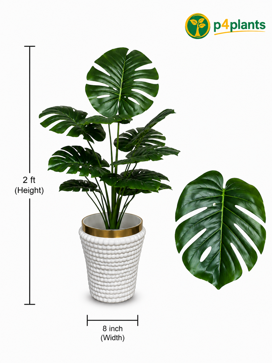Artificial Monstera Deliciosa Bush
